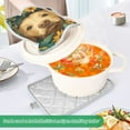thumbnail image 3 of Yayeee Pot Holders Kitchen Heat Resistant with Pocket 7"x9.8" Cotton Oven Cooking Hot Pads, Flowers and Dog, 3 of 7
