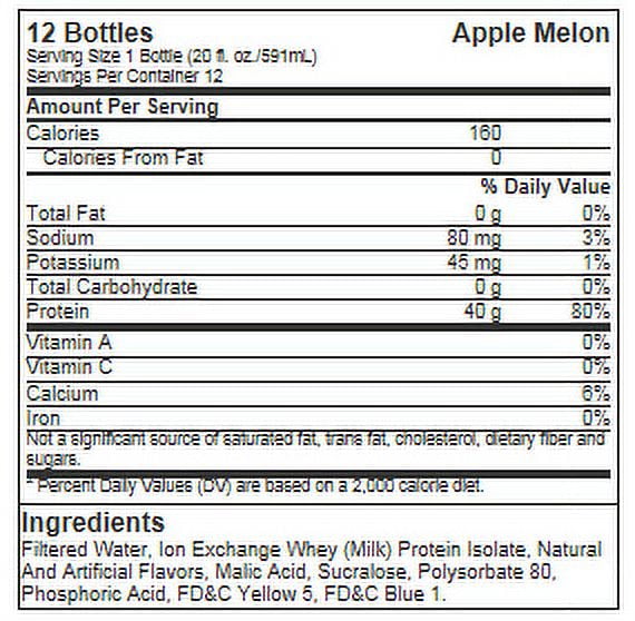 Isopure Protein Drinks Apple Melon for Sale in Las Vegas, NV