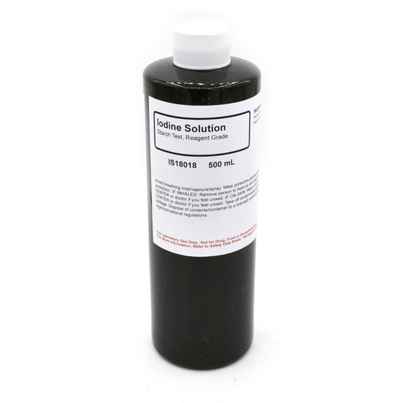 Reagent-Grade Iodine Solution, 500mL - The Curated Chemical Collection