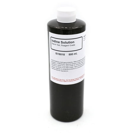 Reagent-Grade Iodine Solution, 500mL - The Curated Chemical Collection