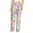 thumbnail image 3 of Fotbe Donuts and Coffee Women's Pajama Pants,Sleepwear Pants,Pj Bottoms Drawstring And Pockets-XX-Large, 3 of 9
