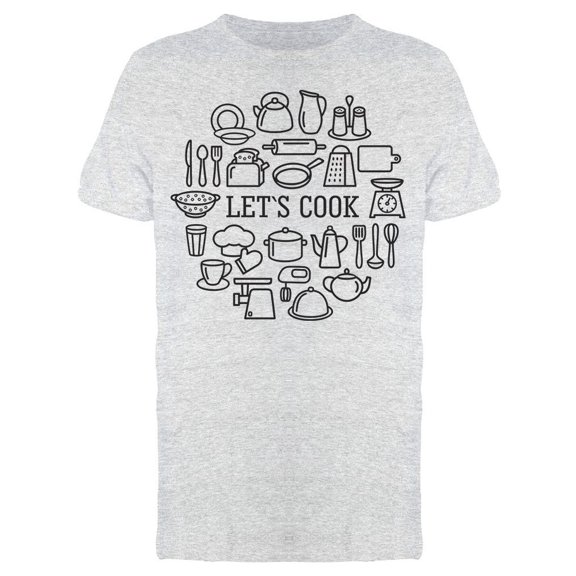 Lets Cook Icons Tee Men's -Image by Shutterstock