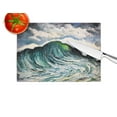 thumbnail image 4 of Big Blue Wave Glass Cutting Board 12 in x 15 in, 4 of 5