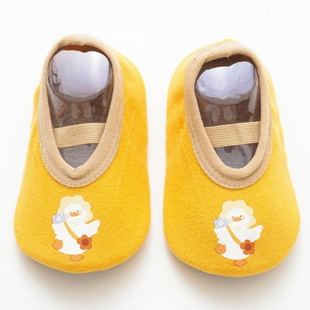 

LEEy-world Toddler Shoes Baby Shoes Floor Socks Baby Walking Socks Spring and Summer Children Socks Indoor Household Rubber Sole Baby Shoes Boy Yellow