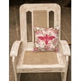 thumbnail image 2 of Carolines Treasures Wasp Shabby Chic Pink Roses Fabric Decorative Pillow 14Hx14W multicolor, 2 of 2