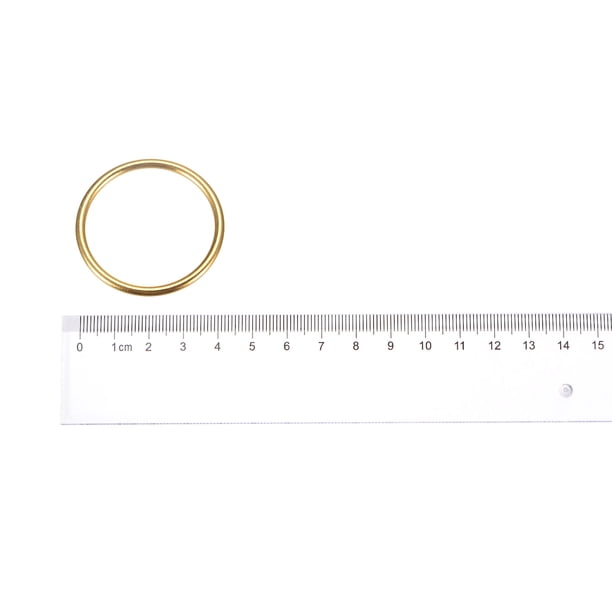 8 Anillos De Metal Dorados De 40 Mm – Sin Soldadura, Para Manualidades, Cinturones, Bolsos Y Proyectos DIY