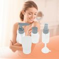 thumbnail image 3 of Unique Bargains 5 Pcs Travel Size Toiletries Bottles Containers Leakproof Squeezable Refillable Travel Container Set Gray, 3 of 5