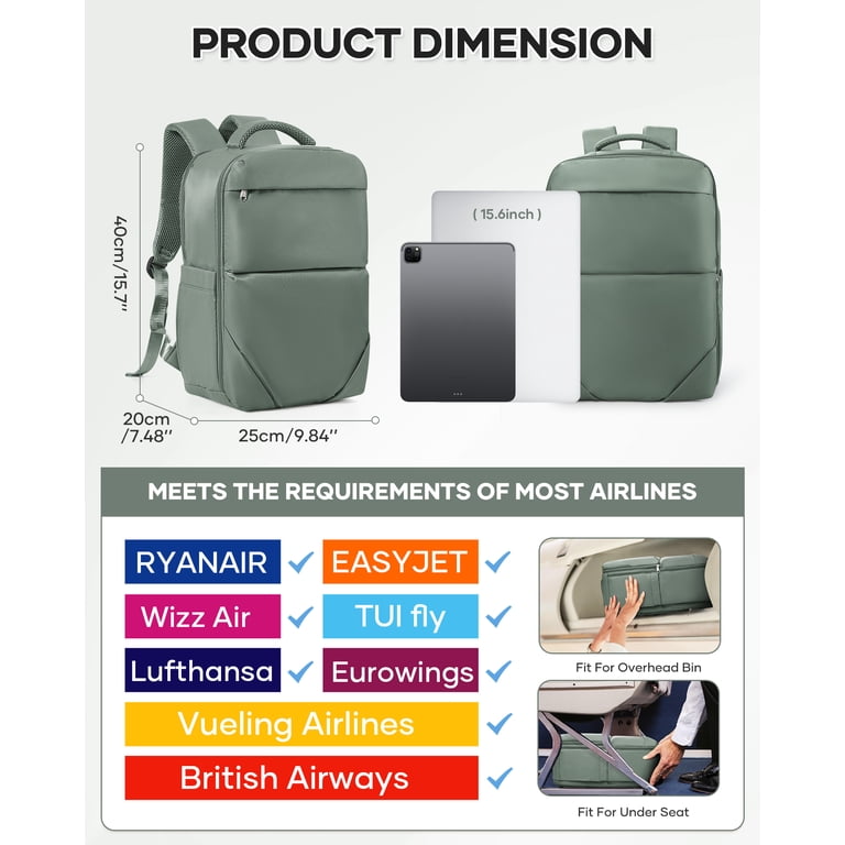 Vacuum Compression Backpack, 45L Expandable Travel Backpack With