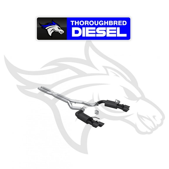 MBRP S7280BLK Axle-Back Exhaust System for 24-Up Ford Mustange GT 5.0L