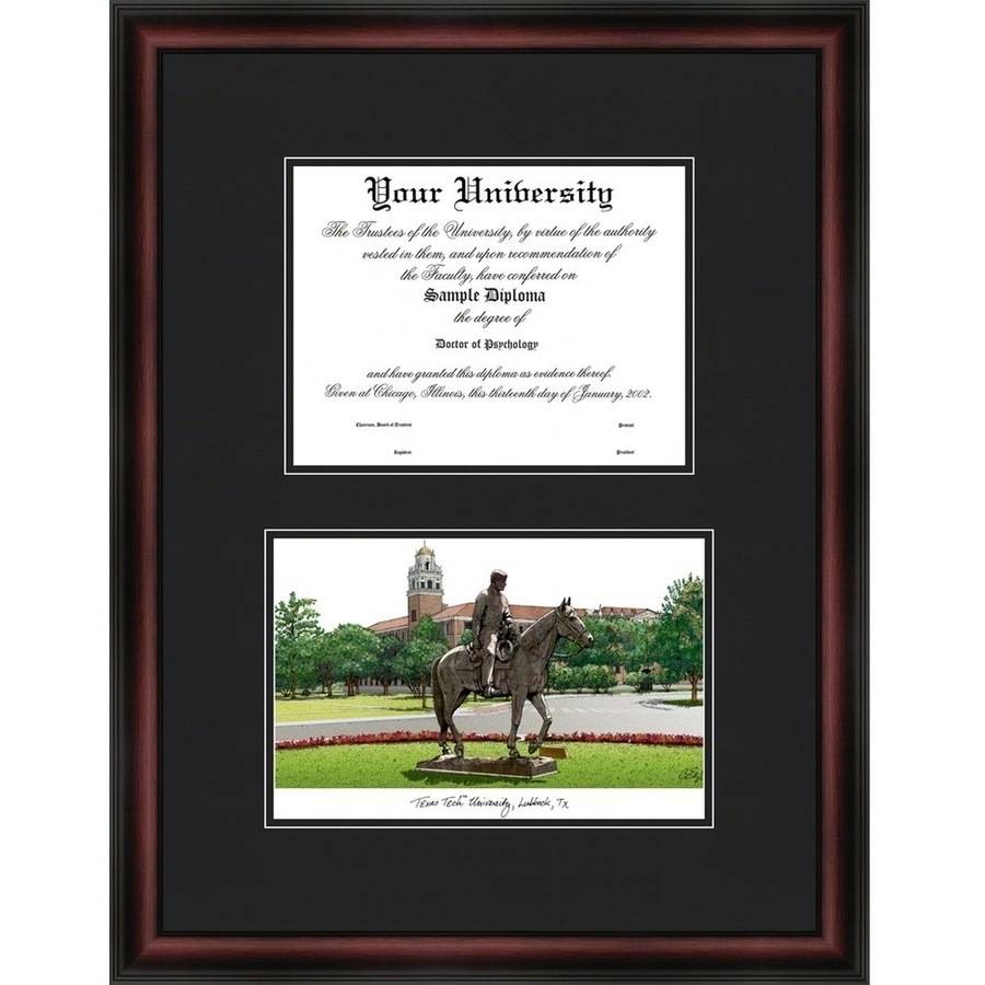 Texas Tech University 11" x 14" Diplomate Diploma Frame