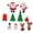 Red, variant on Gymnture christmas 10Pcs Christmas Resin Miniature Figurines for Landscape Decoration