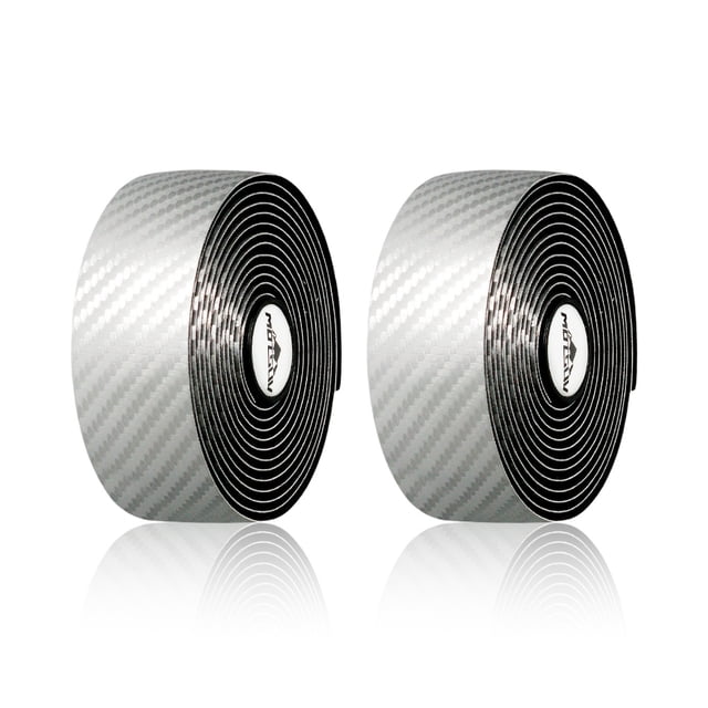 Barra de bicicleta de carreteras Barras de barras Súper elástico Bicicleta Manillar Cinturón lavable portátil transpirable Ciclismo Montar cintas de plata 2 piezas kenally OD003393-06B