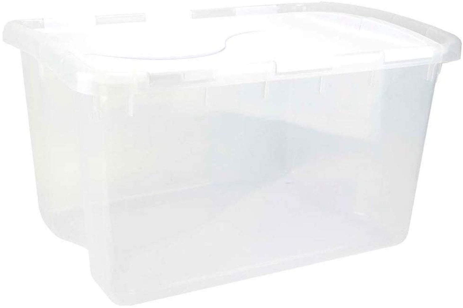 Sterilite 19148006 48QT Hinged Lid StorBox, Black