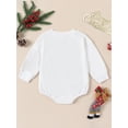 thumbnail image 3 of Liacowi Baby Christmas Romper Classic Letter Embroidery Long Sleeve Bodysuit Newborn Winter Playsuit, 3 of 9