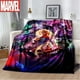 thumbnail image 4 of Manta de felpa suave de Marvel The Avengers, manta de franela para sala de estar, dormitorio, cama, sofá, funda de picnic, 4 of 5