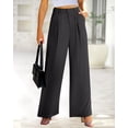 thumbnail image 3 of Women's High Waist Palazzo Pants Fall 2025 Casual Wide Leg Trousers Loose Work Office Business Suit Pant Pockets, 3 of 12