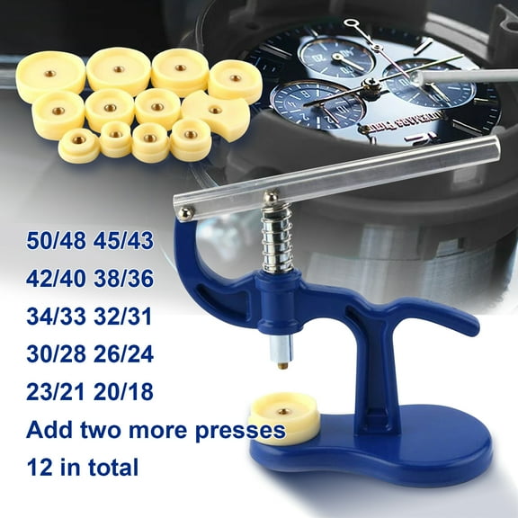 Watchmaker Tool Watch Press Set Back Case Closer (Blue)