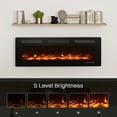 thumbnail image 6 of Hidpriva 50" Electric Fireplace Recessed, Ultra Thin Fireplace W/ Timer & Remote Control, 15 Flame Colors, 1500W/750W, 6 of 9