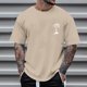 thumbnail image 2 of Pack Playeras Hombre Moda Hombre Primavera Verano Casual Manga Corta Cuello Vuelto Camisetas Estampadas Blusa Superior, 2 of 4
