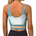 thumbnail image 4 of Uemuo Bathtub with Soap Bubbles Pattern Women's Sports Bra - High Impact Support, Breathable, and Comfortable Athletic Bra for Running, Yoga, and Workouts, 4 of 9