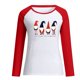 thumbnail image 4 of Pntutb Blusa de manga larga con cuello redondo y costuras navideñas para mujer Pntutb Pntutb-6015, 4 of 5