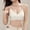 #0044-White, variant on Women's Double Strap Back Closure Bra, Wireless Mesh Hollow Out Push Up, Breathable Nylon Seamless Gather, Smooth Crisscross Straps for Daily Casual Gift