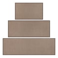 thumbnail image 2 of Vaukki Kitchen Rugs and Mats Non Slip Washable Set of 3,Soft Braided Rubber Backing Kitchen Mats for Floor Front of Sink,Brown, 2 of 10