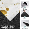 thumbnail image 3 of White Gold Marble Pattern Kitchen Rugs Sets Of 3,Kitchen Runner Rugs Non Skid Washable,Decorative Kitchen Floor Mats for Kitchen,Sink,Laundry,17"x30"+ 17"x47" + 17"x59", 3 of 6
