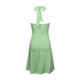 thumbnail image 4 of Women Summer Sleeveless Neck Summer Work Dresses Spring Boho Floral with Ladies Dresses Summer Casual Pocket Elastic Waist Ruffle Casual Dresses for Women Mini Dresses, 4 of 5