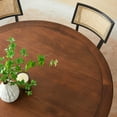 thumbnail image 4 of Modway Lippa Dining Table with Powder-Coated Metal Pedestal Base in Black Walnut, 4 of 7