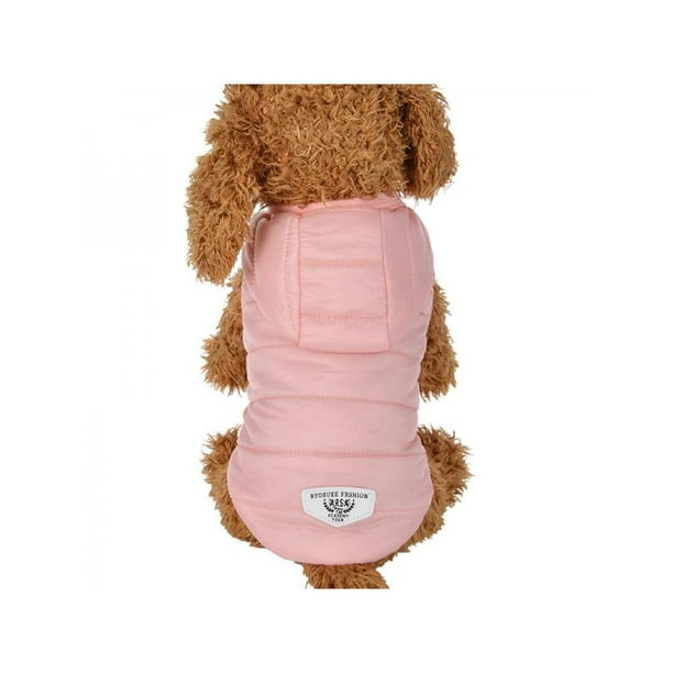 Dog Puffer Coat for Small Dogs Waterproof Winter Pet Clothes Jacket Hoodie Pug