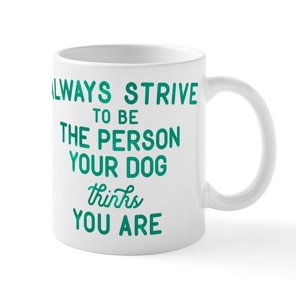 CafePress - Your Dog Green Mug - 11 oz Ceramic Mug - Novelty Coffee Tea Cup