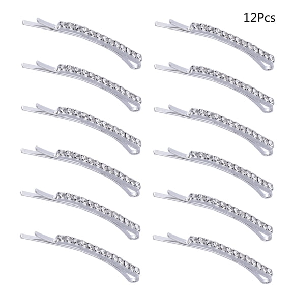 HOMEMAXS 12 Pcs Hair Clips Rhinestone Bobby Pins for 's