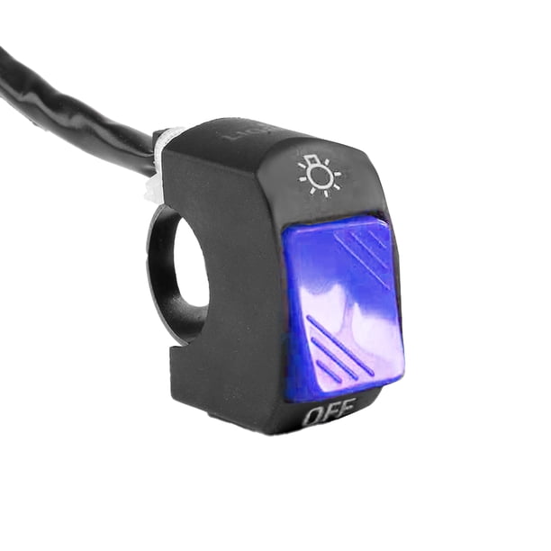 Interruptor De Modificación Del Asiento Del Manillar De 22 Mm / 0,86 Pulgadas Faros Led Focos Luces De Colores Interruptor De Luces De Ráfaga Para Motocicleta Coche Eléctrico Scienceny VI009400-01