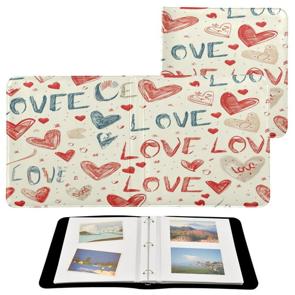 YAZAOO Photo Album Book Scrapbooking Romantic Scribbles Printed Picture Album