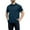Navy, variant on FAIWAD Mens Golf Shirts Short Sleeve Stretch Muscle Workout Golf T-Shirts Lapel Button Work Outdoor Athletic Tees