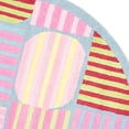 thumbnail image 2 of SAFAVIEH Kids Melany Geometric Striped Area Rug, Blue/Multi, 6' x 6' Round, 2 of 3