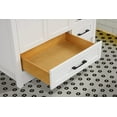 thumbnail image 4 of Ari Kitchen & Bath Huntington 42" Solid Wood Bathroom Vanity in White, 4 of 9