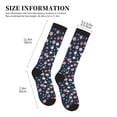 thumbnail image 4 of Pofeuu Cherry Blossoms Print Compression Socks for Women & Men Circulation - Best Support for Nurses,Running,Athletic,Sports, 4 of 7