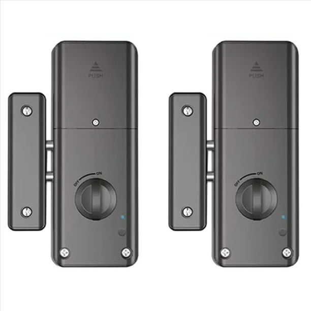 2X Cerradura con Tarjeta IC Inteligente Tuya App para Puerta de Madera Cerradura Bluetooth Cerradura Electrónica Sin Taladro Instalación Oculta en Interiores