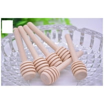 HEALEEP 30Pcs Mini Wooden Honey Dipper Sticks 8x8x2Cm For Dipping And Honey