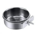 thumbnail image 1 of Comedero para pájaros de acero inoxidable para loros, comedero para pájaros Big Brother, suministros para pájaros antimordiscos, caja de comida móvil, taza de agua, 1 of 5