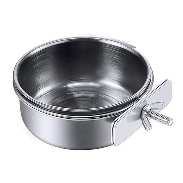 Comedero para pájaros de acero inoxidable para loros, comedero para pájaros Big Brother, suministros para pájaros antimordiscos, caja de comida móvil, taza de agua
