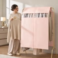 thumbnail image 6 of PONPRNGY 1Pc Clothing Rack Cover, Hanging Clothes Dust Cover, Garment Bag Organizer, Waterproof Hanger Protector, Clear Clothes Shoulder Rack Cover, Suit Coat Dress Closet Dustproof Cover, 6 of 7