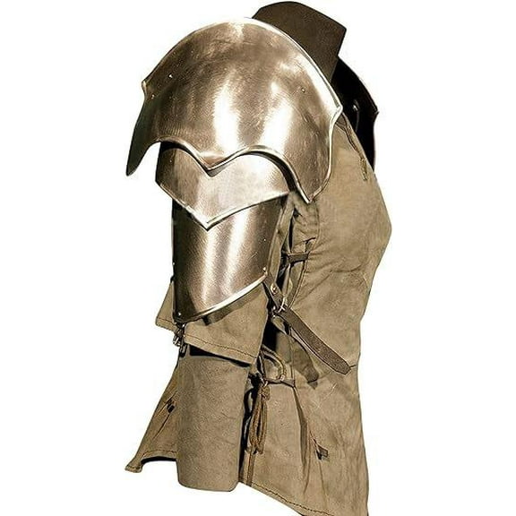 Steel Pauldrons, Chest Plate & Helmet - Conquer in Style (LARP/Medieval/Cosplay)