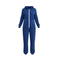 thumbnail image 6 of UTSJKR Women's Onesie Adult Fleece Long Sleeve Pajamas Heavyweight Cute Pjs Comfy One Piece Pajamas Fall Winter Jumpsuit Loungewear Blue L, 6 of 7