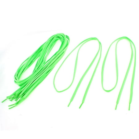 Cotton Blends Round Sneakers Shoelaces 113cm Length Luminous 5 Pairs