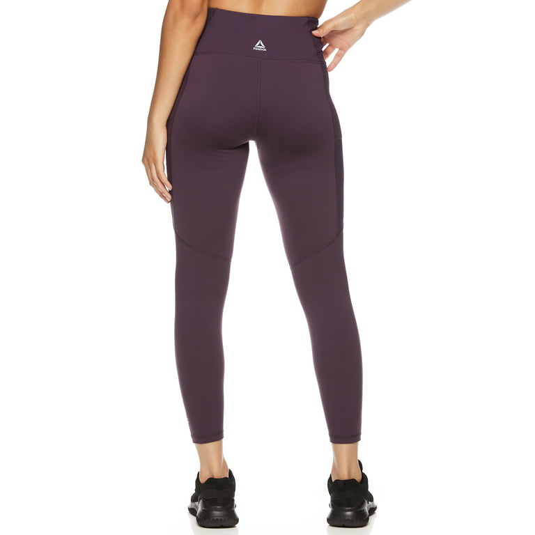 Reebok Womens Essential Highrise Ankle Length Leggings Pockets, 25" Inseam, - Walmart.com