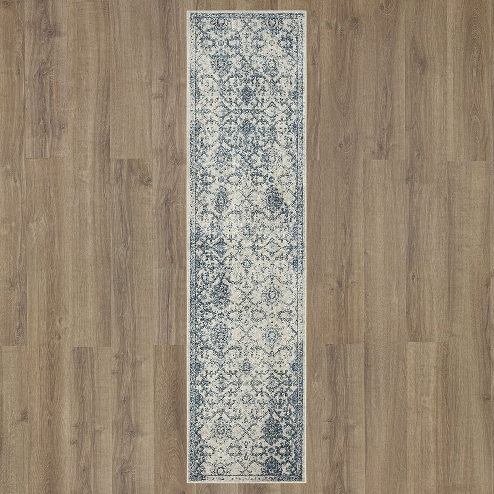 Mohawk Home Arete Floral Indoor Polyester Area Rug, Blue, 2' x 2'11"