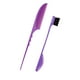 thumbnail image 4 of Kit de peine para peinar el cabello, cepillo de doble cara con control de bordes, peine de cola de rata, cabello resistente Violeta, 4 of 9